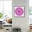 Pink Kaleidoscopic Flower Mandala-tr3gi-Framed Stretched Canvas displayed on a wall