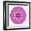 Pink Kaleidoscopic Flower Mandala-tr3gi-Framed Art Print