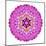 Pink Kaleidoscopic Flower Mandala-tr3gi-Mounted Art Print