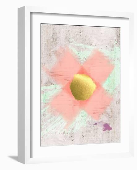 Pink Kiss Abstract-Urban Epiphany-Framed Art Print