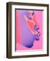 Pink Kiss-Abstract Graffiti-Framed Giclee Print