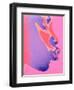 Pink Kiss-Abstract Graffiti-Framed Giclee Print