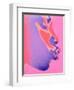 Pink Kiss-Abstract Graffiti-Framed Giclee Print