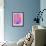 Pink Kiss-Abstract Graffiti-Framed Giclee Print displayed on a wall