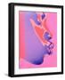 Pink Kiss-Abstract Graffiti-Framed Giclee Print