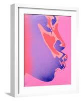 Pink Kiss-Abstract Graffiti-Framed Giclee Print