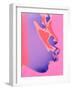 Pink Kiss-Abstract Graffiti-Framed Giclee Print