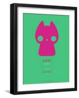 Pink Kitty Multilingual Poster-NaxArt-Framed Art Print