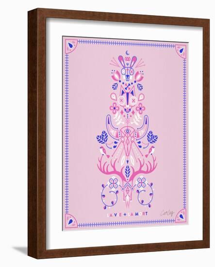 Pink La Mort-Cat Coquillette-Framed Art Print