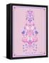 Pink La Mort-Cat Coquillette-Framed Stretched Canvas