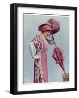 Pink Lady 1912-null-Framed Photographic Print