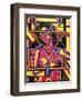 Pink Lady-Abstract Graffiti-Framed Giclee Print