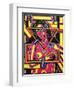 Pink Lady-Abstract Graffiti-Framed Giclee Print