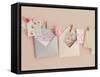 Pink Letters-Mandy Lynne-Framed Stretched Canvas