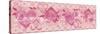 Pink Love You Border-Maria Trad-Stretched Canvas