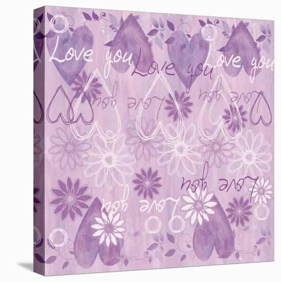 Pink Love You-Maria Trad-Stretched Canvas