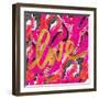 Pink Love-Nicholas Biscardi-Framed Art Print