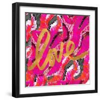 Pink Love-Nicholas Biscardi-Framed Art Print