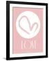 Pink Love-OnRei-Framed Art Print