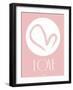 Pink Love-OnRei-Framed Art Print