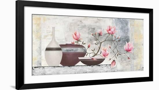 Pink Magnolias I-David Sedalia-Framed Art Print