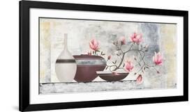 Pink Magnolias I-David Sedalia-Framed Art Print