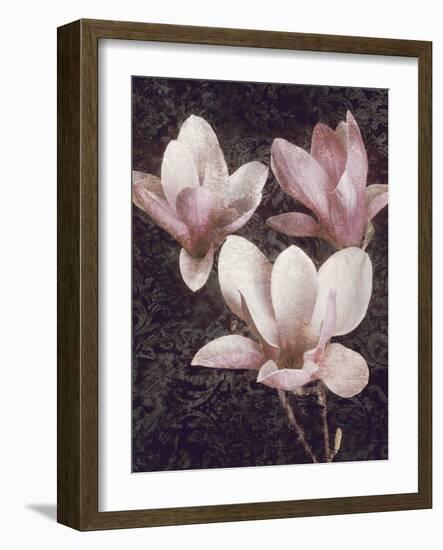 Pink Magnolias II-John Seba-Framed Art Print