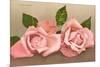 Pink Maman Cochet Roses-null-Mounted Art Print