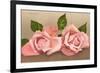 Pink Maman Cochet Roses-null-Framed Premium Giclee Print