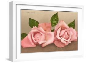 Pink Maman Cochet Roses-null-Framed Art Print