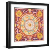 Pink Medallion I-Janice Gaynor-Framed Art Print