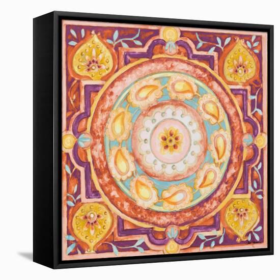 Pink Medallion I-Janice Gaynor-Framed Stretched Canvas