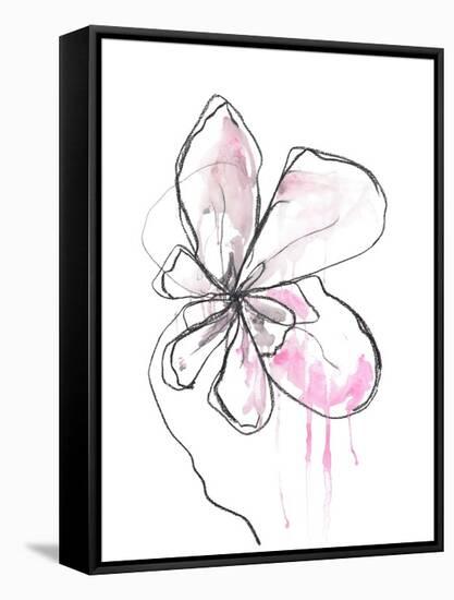 Pink Modern Botanical-Jan Weiss-Framed Stretched Canvas