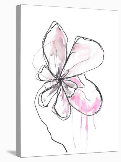 Pink Modern Botanical-Jan Weiss-Stretched Canvas