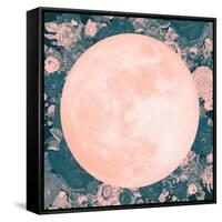 Pink Moon-null-Framed Stretched Canvas