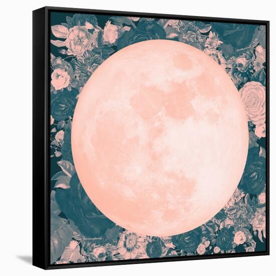 Pink Moon-null-Framed Stretched Canvas