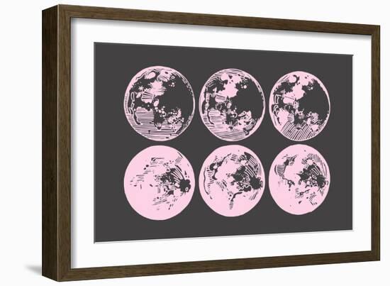 Pink Moons-null-Framed Art Print