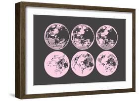 Pink Moons-null-Framed Art Print