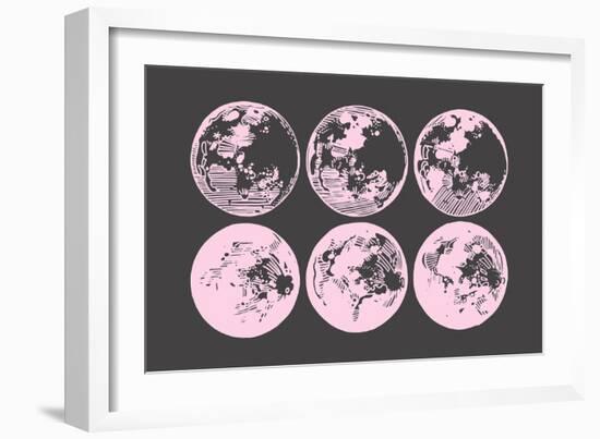 Pink Moons-null-Framed Art Print