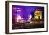 Pink Night in Paris-Philippe Hugonnard-Framed Giclee Print