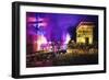 Pink Night in Paris-Philippe Hugonnard-Framed Giclee Print