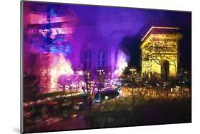 Pink Night in Paris-Philippe Hugonnard-Mounted Giclee Print