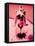 Pink Nude-Abstract Graffiti-Framed Stretched Canvas