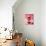 Pink Nude-Abstract Graffiti-Giclee Print displayed on a wall