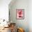 Pink Nude-Abstract Graffiti-Framed Giclee Print displayed on a wall