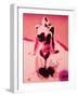 Pink Nude-Abstract Graffiti-Framed Giclee Print