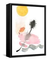 Pink Oasis I-Jodi Fuchs-Framed Stretched Canvas