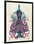 Pink Octopus in Cage-Fab Funky-Framed Premium Giclee Print