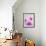 Pink Orchids-null-Framed Premium Photographic Print displayed on a wall