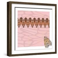 Pink Pacha in Line-Belen Mena-Framed Giclee Print